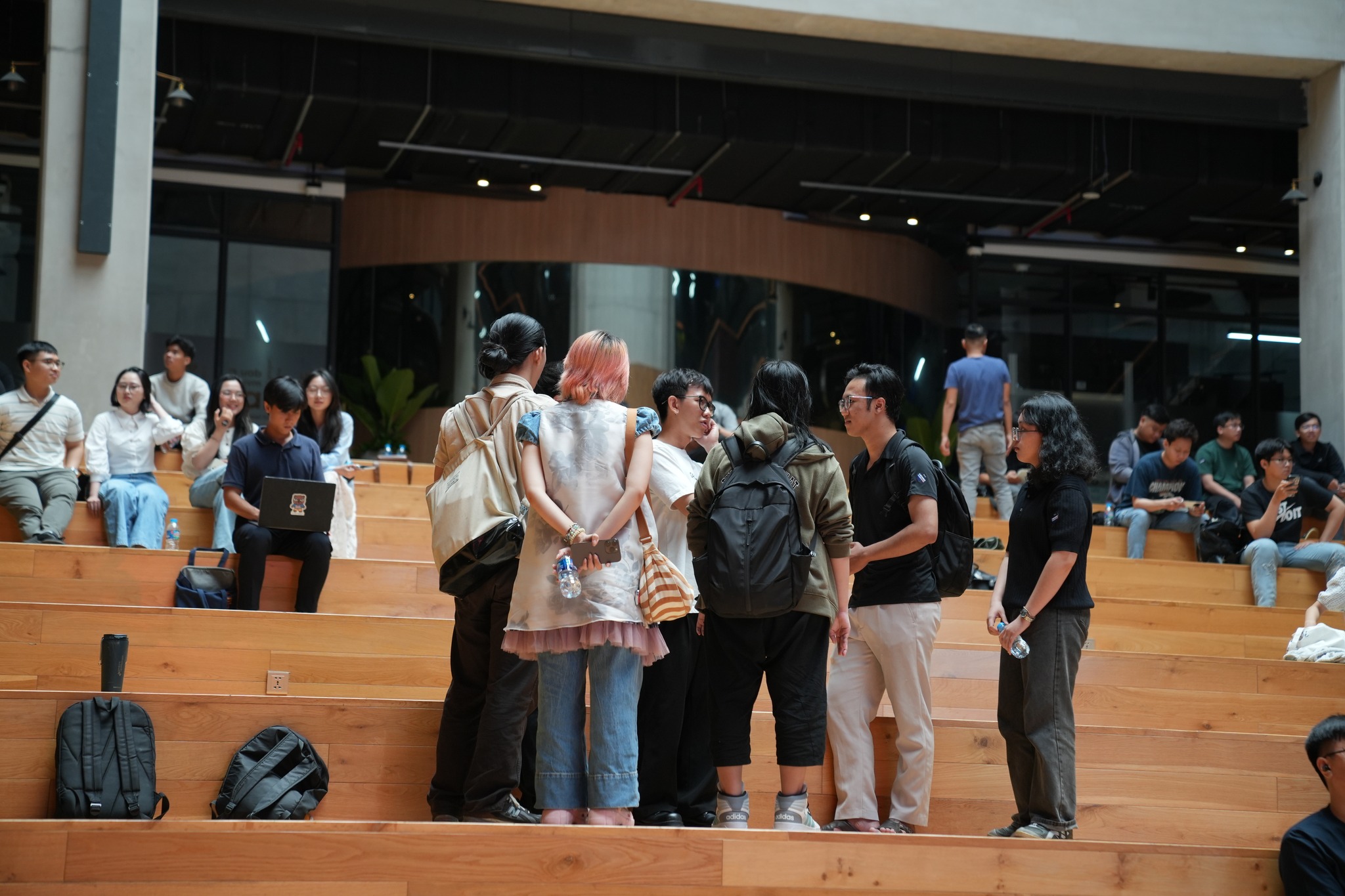 Answering question from attendees